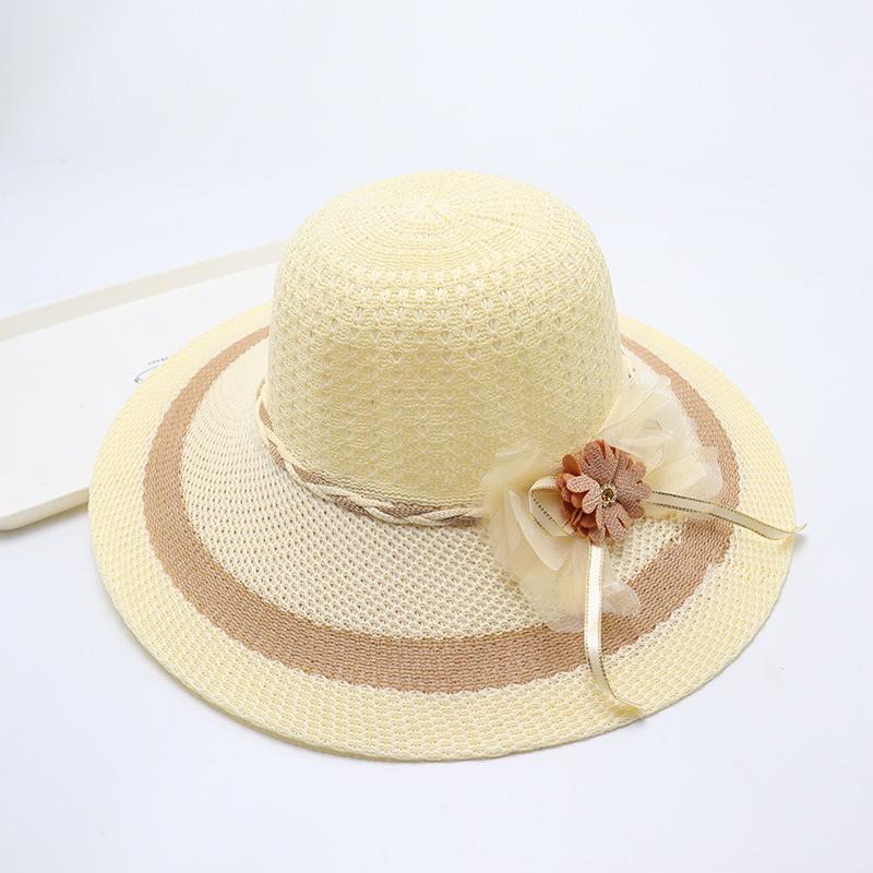 Women's Straw Hat with Large Brim, Summer Shading, Sweet and Versatile Cool Hat, Seaside Beach Hat, Sunscreen Hat, Women's Model
