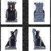 Death Skull Head Statue Carving Horror Home Table Decorative Craft Human Resin Bone Skeletons Sculpture Halloween Ornaments Gift