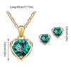 Fashion Crystal Pendant Necklace Earrings Ry Combination Ladies