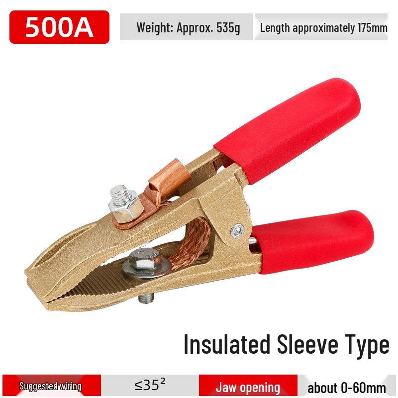 All-Copper A-Shaped Grounding Clamp for Welding Machines
