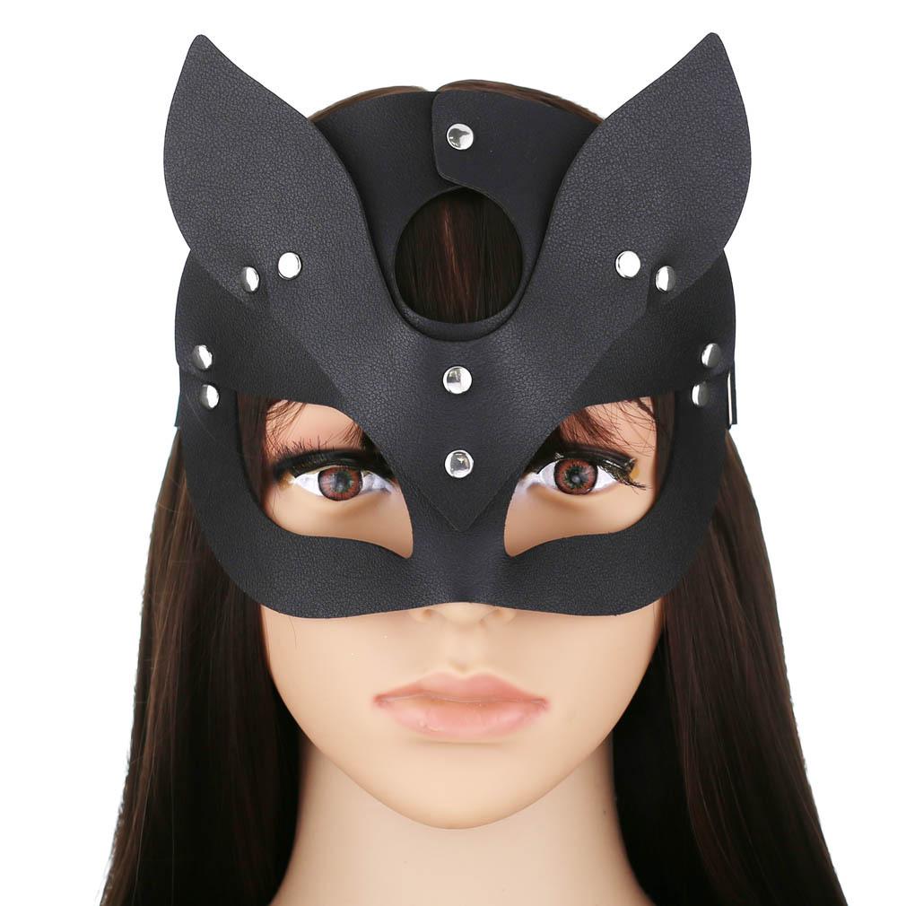 Sexspielzeug für Frauen, erotische Maske, Katzen-Halbmaske, BDSM, Party, Cosplay, Sexy Kostüm, Sklavin, Sexy Kostüm, Sklavin, Bühnenauftritt