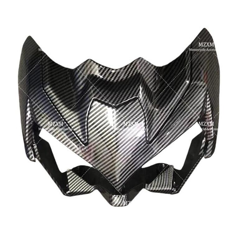 Carbon Fiber Coating Front Upper Nose Headlight Fairing Cowls Cover Set Fit For KAWASAKI Z 900 ZR900 Z900 2020 2021 2022 2023