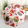 1 Stück Weihnachts-Katzen-Print Automatischer Öffnungs-/Schließ-Faltregenschirm - Kompaktes 8-Rippen-Design, Tägliche Nutzung, Perfektes Geschenk für Freunde & Familie yy251124179