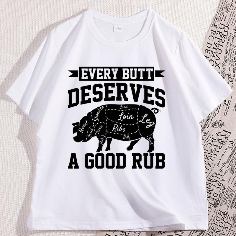 Meat Smoker T Shirt Funny Chef Tshirt for Dad Fathers Day Tee Shirt Causal Cotton Short Sleeve Round Neck Tshirts Streetwear