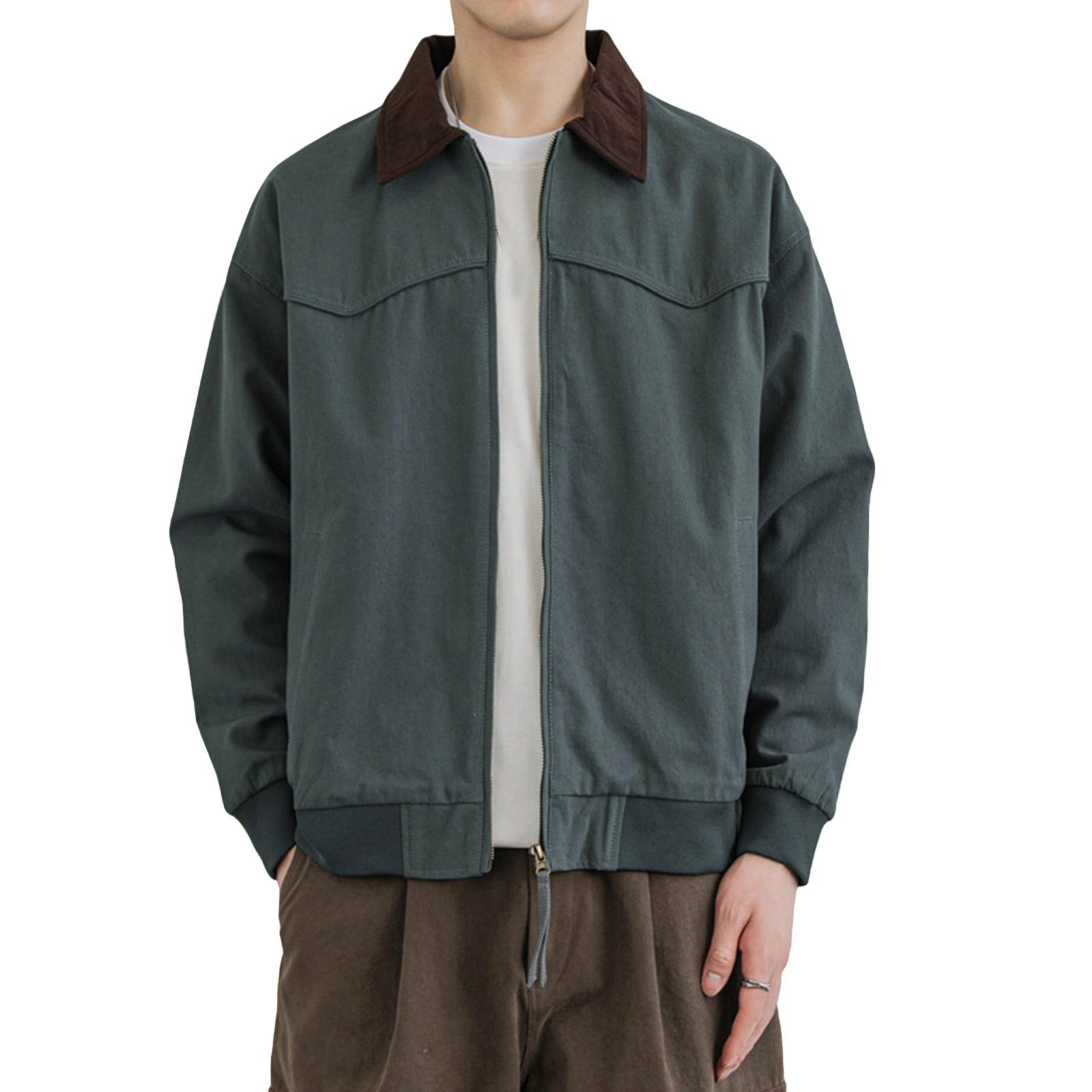 

Мужская однотонная камуфляжная куртка для активного отдыха, мужская повседневная куртка на пуговицах с карманами XXXL