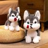 Husky Dog Plush Toy Soft And Cuddly Lifelike Husky Puppy Doll Multi-purpose Decoration for Bedroom