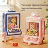 Automatic Doll Machine Plaything For Kids Small Cute Animation Coin Operated Play Game Claw Crane Machines With Light Music Kids Toys