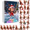 Advent Calendar Resist Monkey Wearing Christmas Hat Design 24-Day Countdown Festive Family Activity Calendar