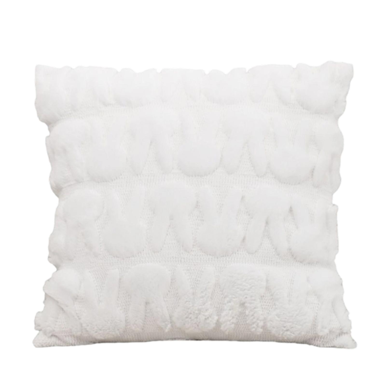 

Easter Bunny 3d Embroidered Tufted Pillowcase For Living Room And Bedroom, Removable And Washable Pillowcase білий