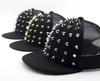 BASEBALL CAPS FOR BOTH Men Women Boys Girls Punk Studded Baseball Hip-Hop Hat Adjustable Snapback Spike Rivet Stud Cap