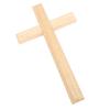 Wooden Crucifix Wall Decor 30cm Simple Smoothly Polished Wood Wall Hanging Crucifix