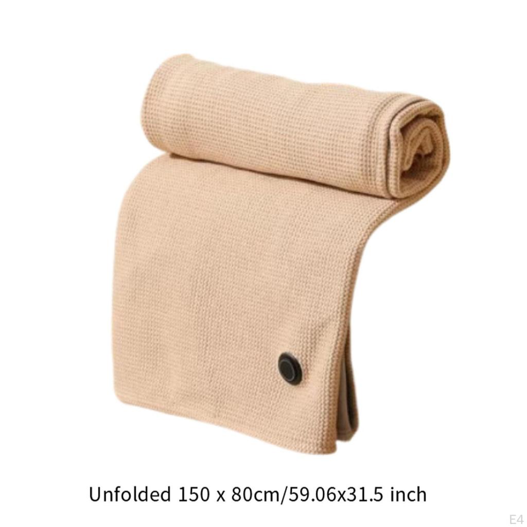 Beheizte Schal-Wraps Verstellbar Gestrickt für Frauen Winter Couch Zuhause