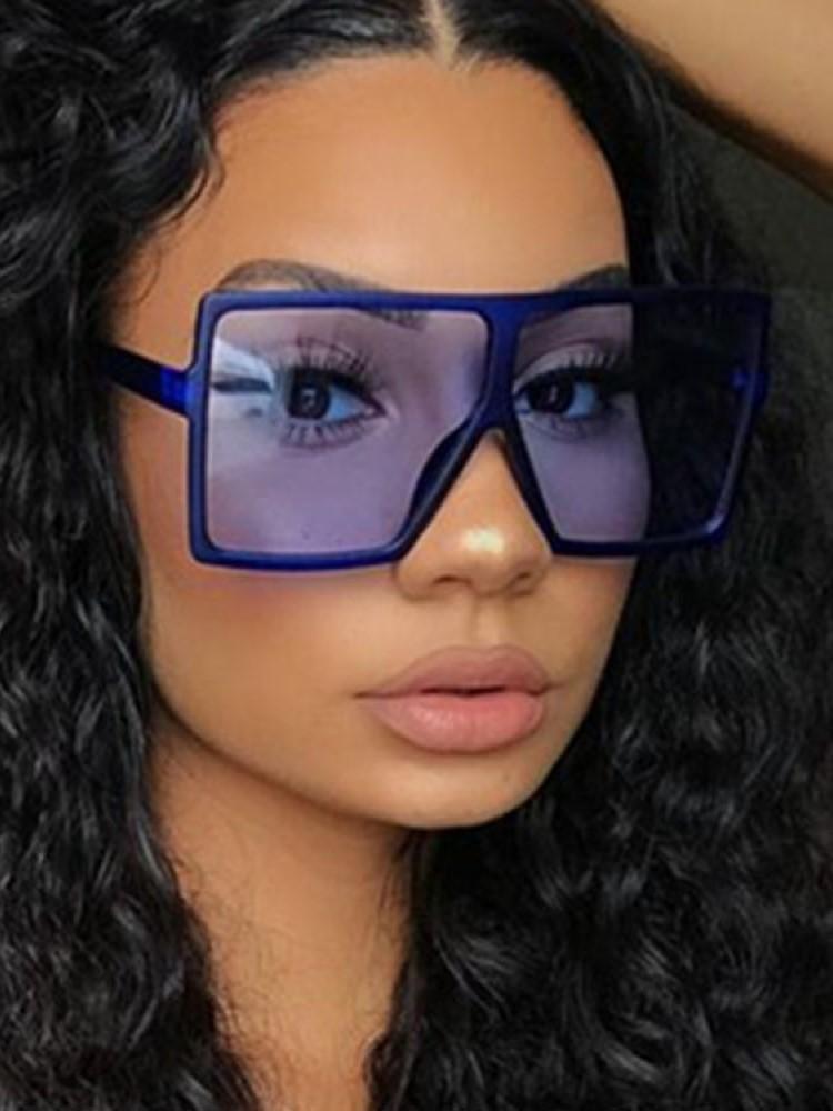 Square Women Sun Glasses Female Eyewear Eyeglasses Plastic Frame Uv400 Shade Fashion Driving New Oversized Sunglasses