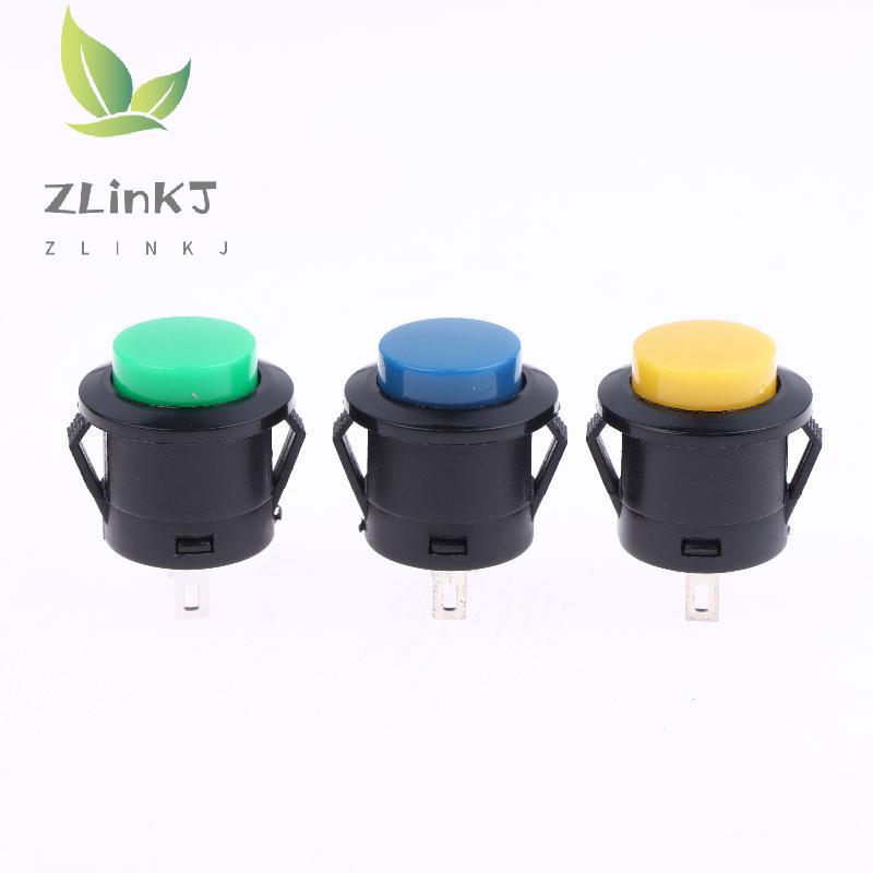 5/10Pcs Momentary Push Button Switch R13-507 16mm Round Switch 2Pins ON-OFF Self-reset Panel Mounting