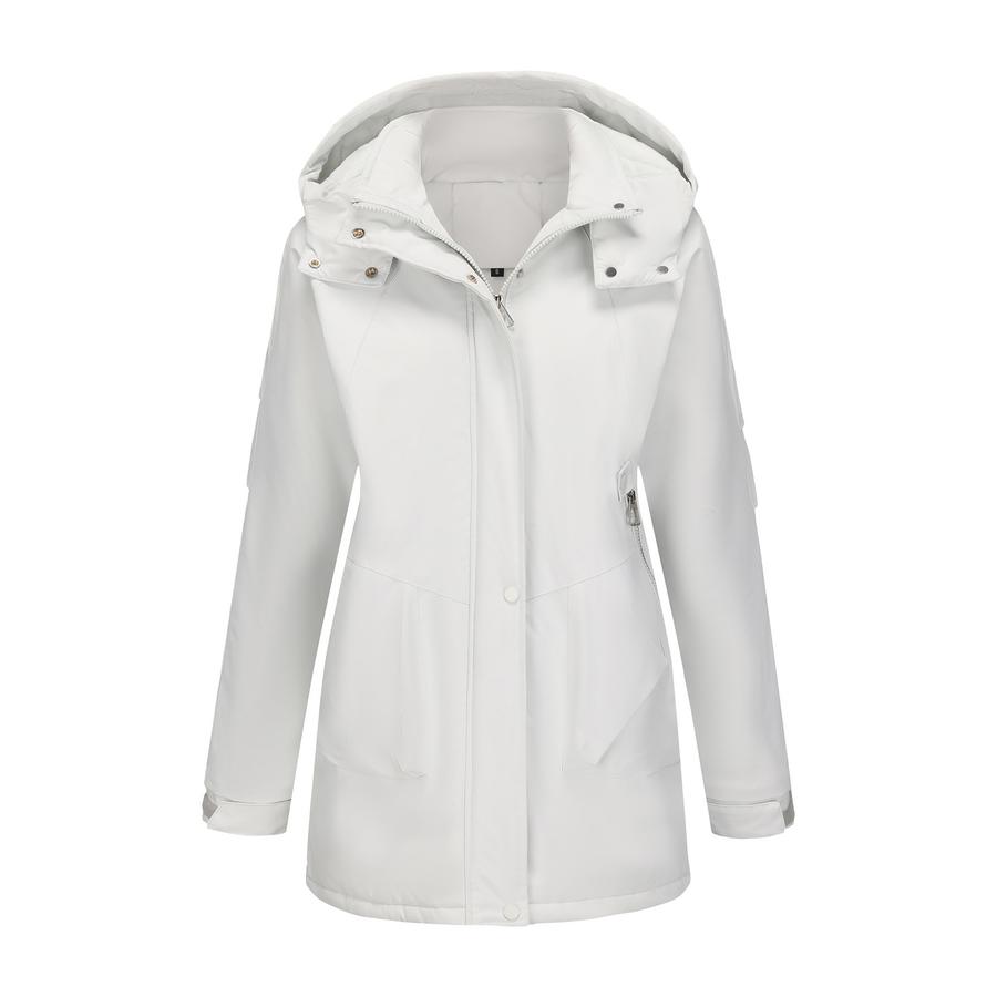 Winter Abnehmbare Winddichte Warme Wanderjacke Damen Lässiger Wasserdichter Shell-Mantel Baumwolljacke