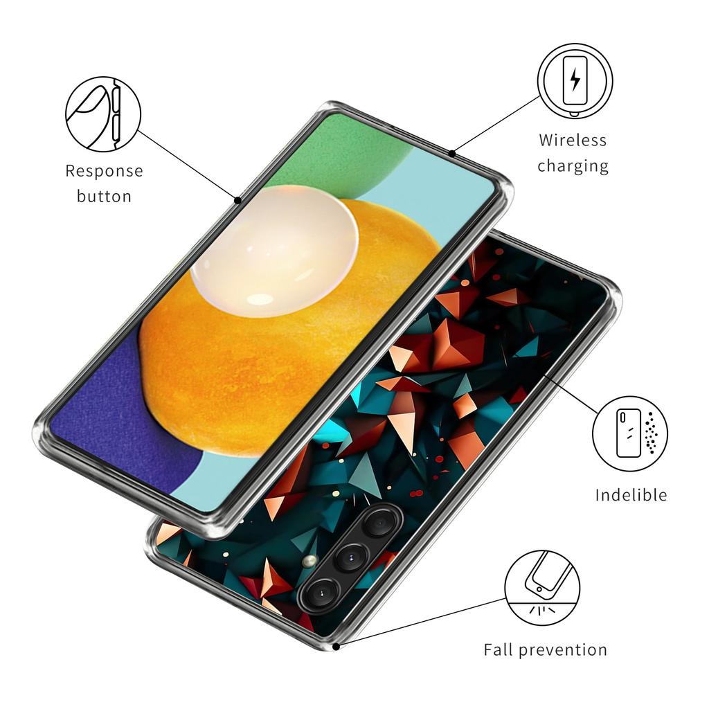 For Samsung Galaxy A16 5G/A16 4G Case Shock-Absorbent TPU Pattern Printed Phone Cover