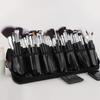 HMU High Quality Private Low MOQ High Quality Professional Black Wood Cosmetic Brushes Kit 40pcs Vegan Makeup Brush Set