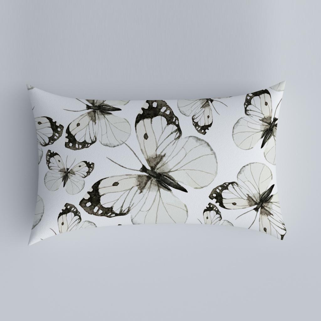 Bedroom Living Room Sofa Home Pillowcase Car Back Pillowcase Chinese Pillowcase Flower and Bird Pattern Cushion Cover