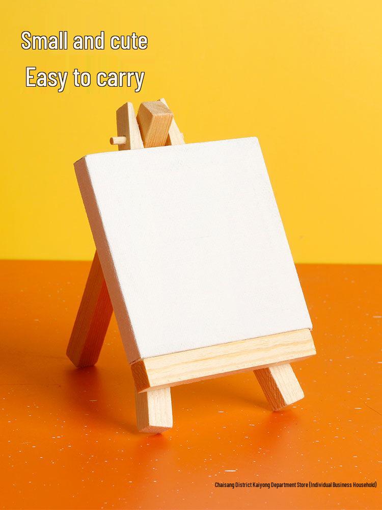 Ultra-Mini Easel Set: 55 Mini Frames & Blank Canvases for Kids' Painting & Graffiti Practice