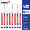 1/8/40/80Pcs Long Head Markers Pen Multi-purpose for Woodworking Tile Decoration Deep Hole Marker Pens Red/Black/Blue/Green Ink