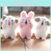 Mini Plush Keychain Super Soft Animal Bag Charm Cute Gift For Kids Teens