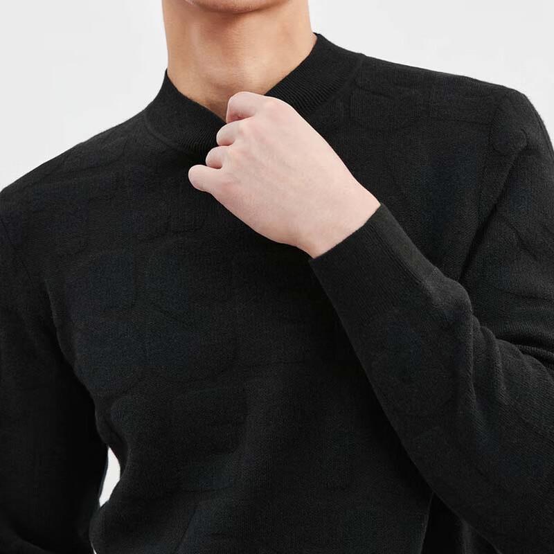 SEPTWOLVES Men's Winter Warm Wool Blend Pullover Sweater