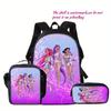 K-Pop Hunter Magic Girls New Children's Backpack DIY Customizable Unisex Student Bag Kindergarten Double Shoulder Cute Cartoon