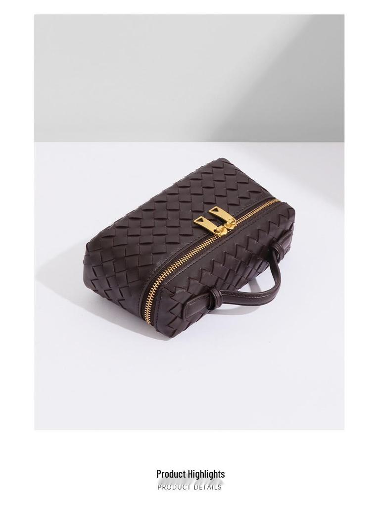 Noua Geantă Crossbody Pătrată Tofu Clasică Tricotată Manual