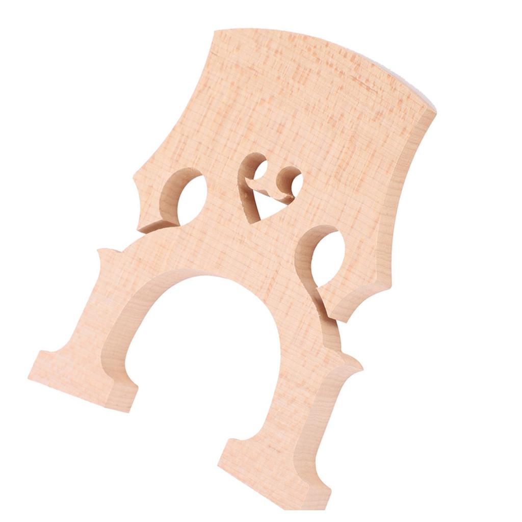 Maple Wood Cello Bridge Replacement Parts Instrument Accessory for 4 4 3 4 Cellos (4 4)