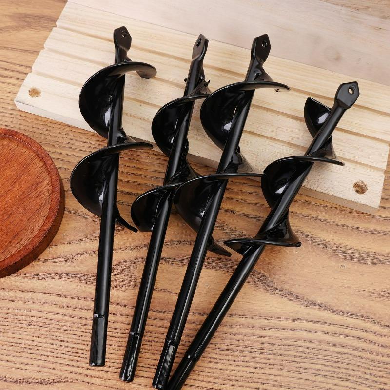 4/5cm Garden Auger Spiral Drill Bit Spiral Hole Digger Ground Drill Earth Accessories Seed Planting Flower Planter Planting Tool