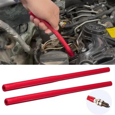 Car Spark Plug Installer Remover Tool Set with Boot Puller Pliers Rubber Holder Socket Wrench for Car Truck Motorcycle Maintenance