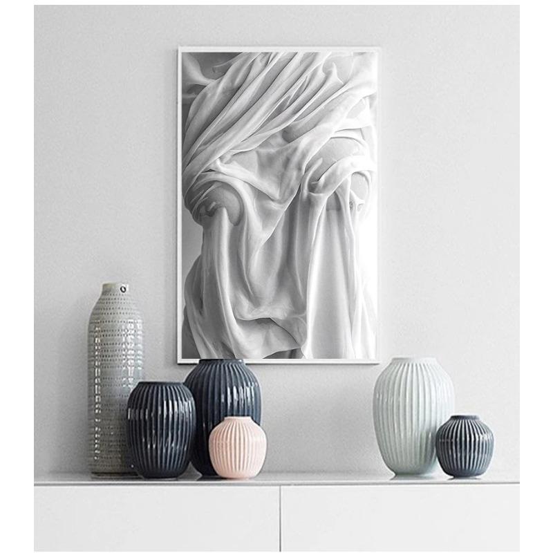 Black White Poster Fashion Print Sexy Movie Girl Camera Canvas Painting Minimalist Wall Art Picture Modern Living Room Decor