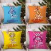 Pillow Case Cartoon S-Smile P-Precures Home Dorm Chair Back Short Plush Double-Sided Printing Office Nap Time Cushion Cover
