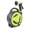 Portable Hose Reel, High Efficiency Water Hose Reel with Spray Nozzle 39.4 Feet for Garden
