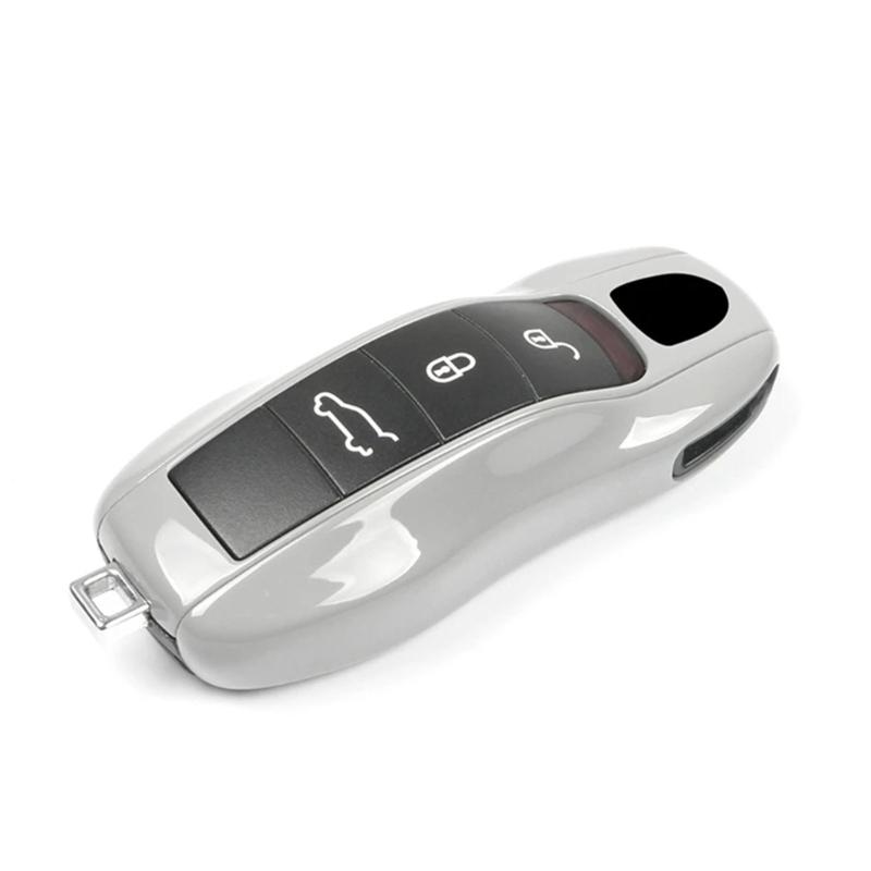 3 Piece ABS Key Fob Cover Set For 911 Vehicles Shockproof Protection Enhancing Grip Lightweight Design Easy Installation