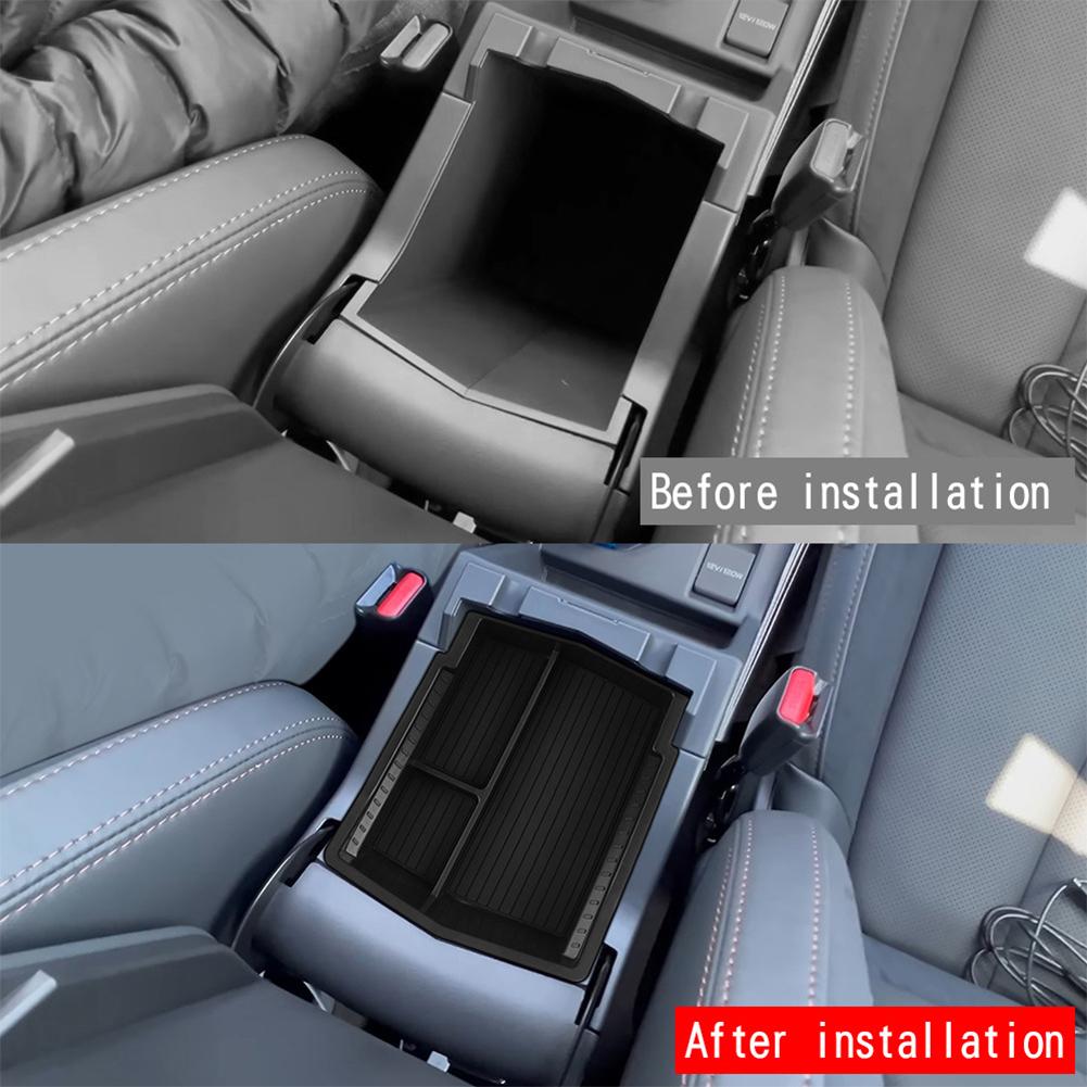 Car Armrest Storage Box For Subaru Forester 2024 2025 ABS plastic Center Console Organizer Tray Interior Decoration Accessories