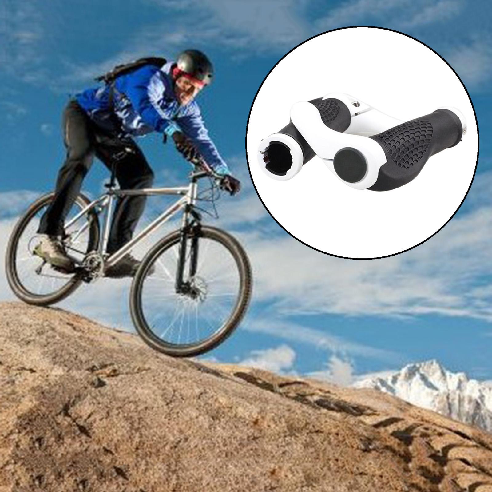 

Grip Handlebar End Aluminium Alloy Lock Mountain Bike Handle Bar белый