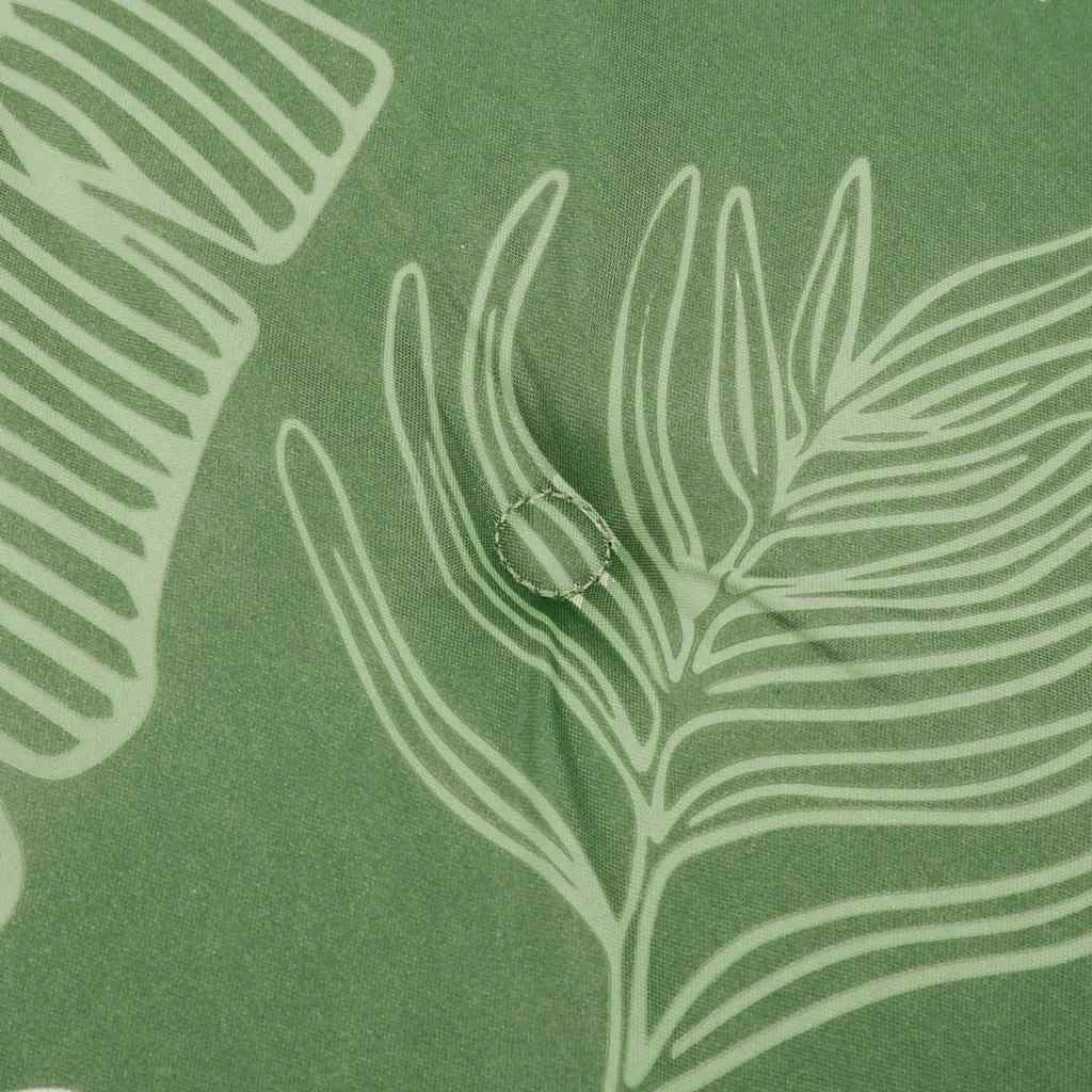 Garden Bench Cushion with Leaf Pattern 120 X 50 X 4 Cm Oxford Fabric