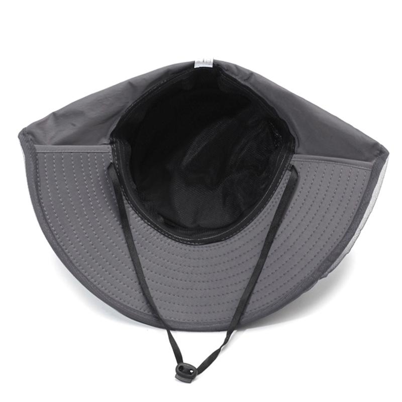 Chapeau Moustiquaire Pliable Unisexe avec Filet Caché Répulsif UV Protection Insectes Abeilles Visière Extérieure Chapeau Bob Casquette de Pêche