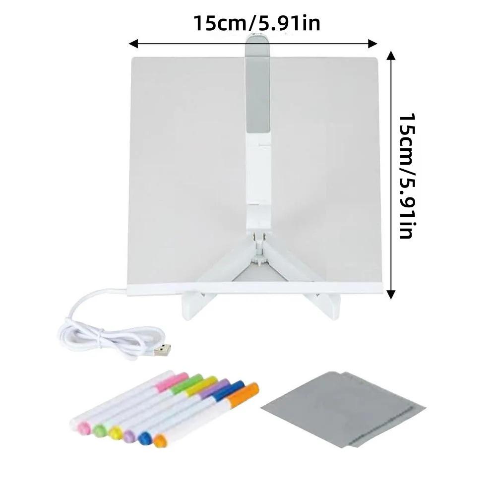 

DIY Children s Luminous Erasable Drawing Board: Transparent Acrylic Fluorescent Educational Toy