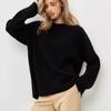 European and American autumn and winter round neck loose long sleeved basic casual fashion women's knitted sweater