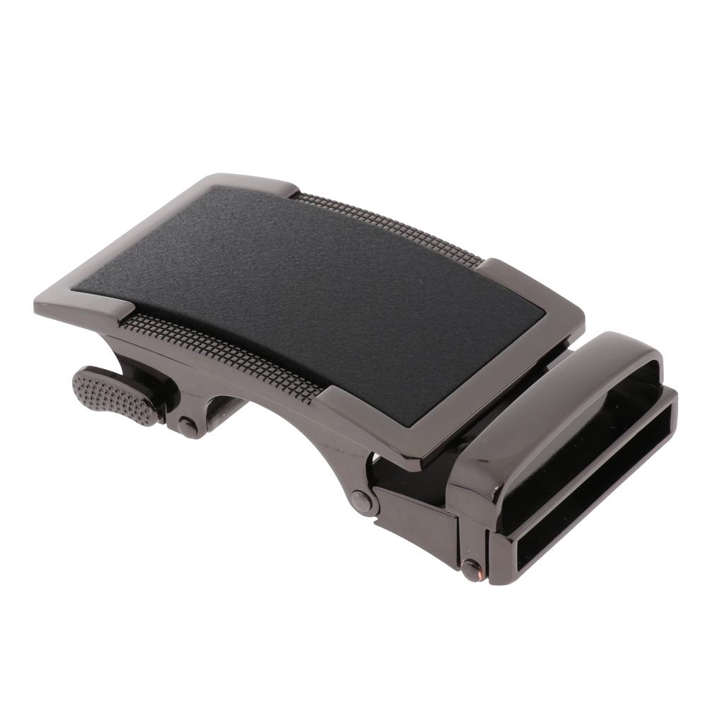 

Mens Solid Alloy Buckle Automatic Ratchet Belt Buckle 3.5cm/1.4inch Width матовый черный