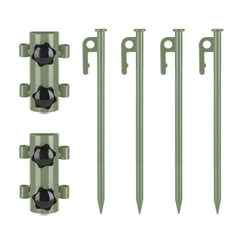 Camping Metal Tents Tube Suit Stainless Umbrellas Rod Outdoor Ground Holder for Reliable Stability