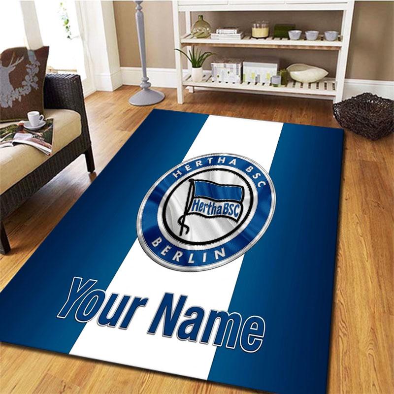 Hertha BSC Custom Name Carpet Rug for Living Room Bedroom Home Sofa Decoration,Kids Play Non-slip Floor Mat