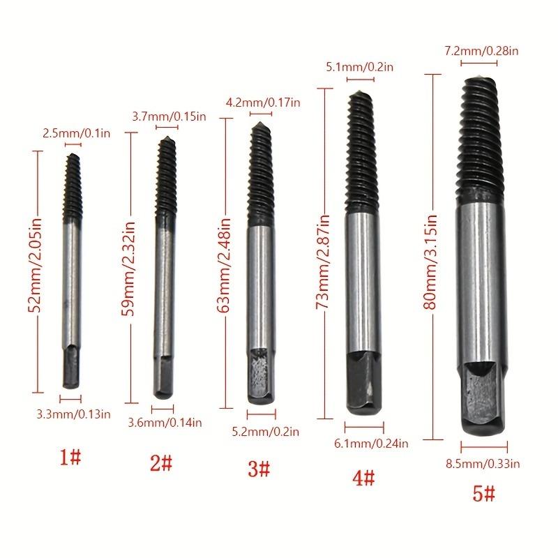 4 Points And 6 Points Faucet Triangle Valve Water Pipe Broken Head Screw Extractor Broken Thread Extractor