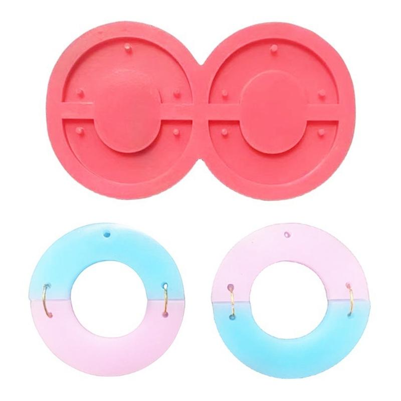 Moon Leaf Earring Resin Molds Jewelry Epoxy Resin Silicone Mould for Necklace Earrings Keychain Pendant  Crafts