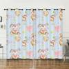 Curtain Animal Rabbit Illustration Curtain Digital Printing Blackout Curtain No Punching