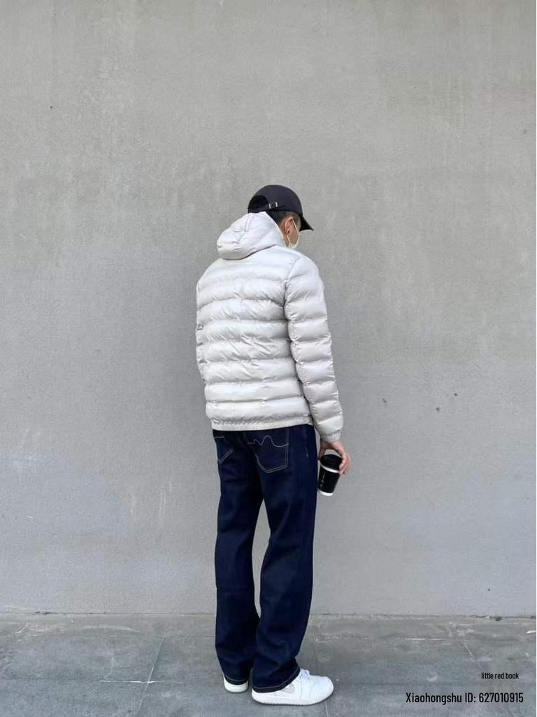 2025 Trendige leichte Herren-Kapuzenjacke aus weißer Entendaune: Vielseitige, Warme, Lässige Winterkleidung