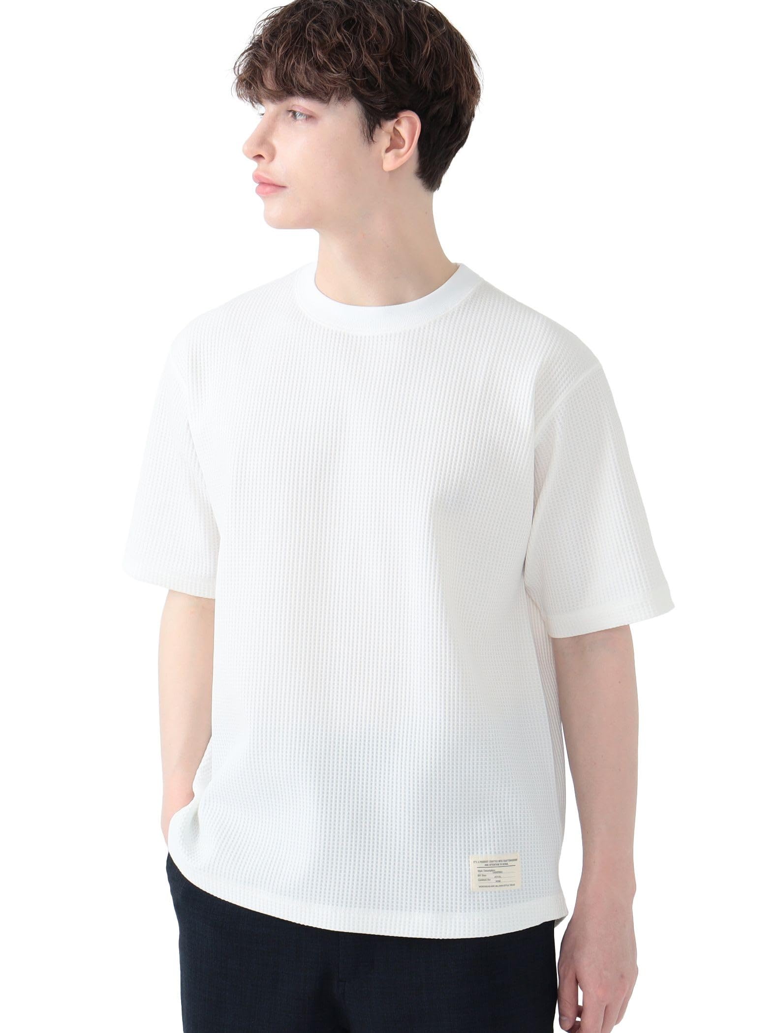 

Beams Heart Quick-Dry S/S Waffle T-Shirt (Moisture-Wicking, Quick-Drying, and Pill-Reducing), Men s White, Size L, 42040348639