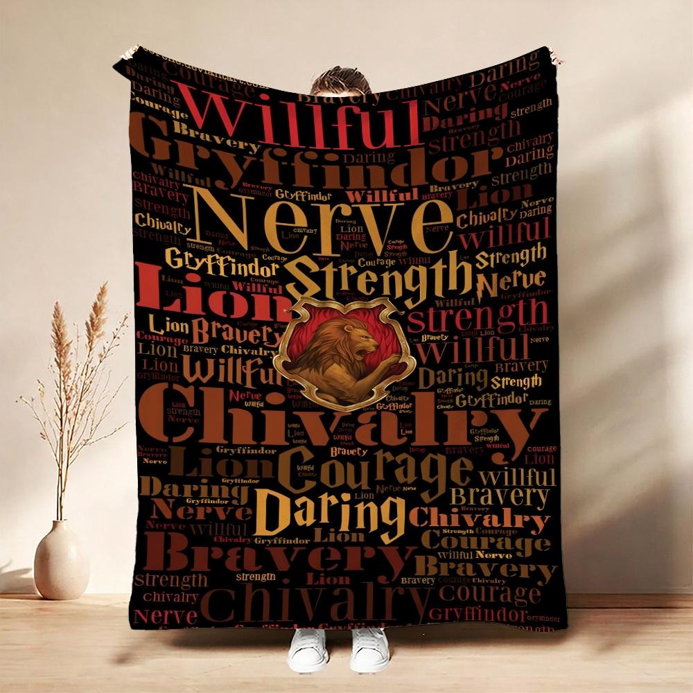Harry'S Hogwarts Adventure Flannel Blanket Soft Comfortable Fleece Blanket For Living Room Sofa Nap Home Decor Memorial Gift